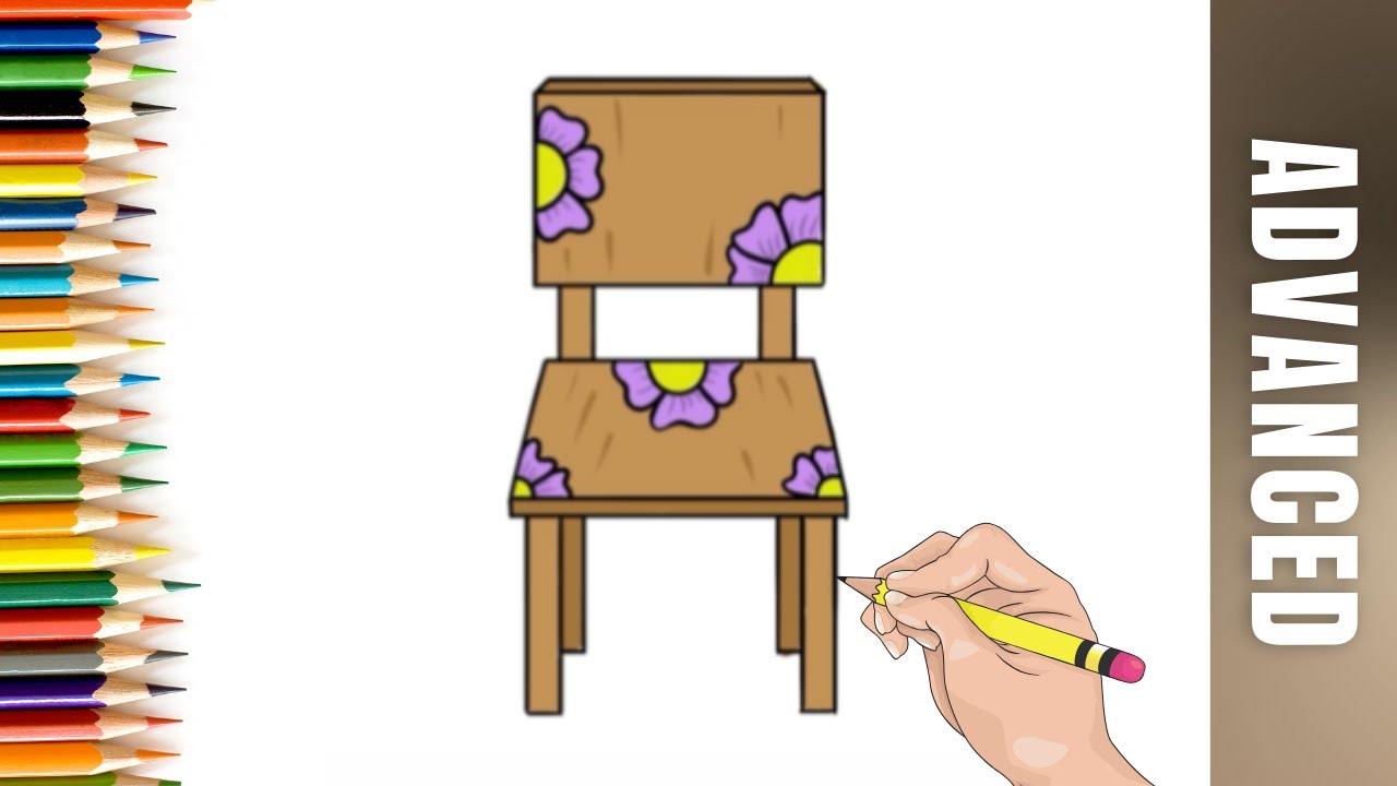 How to draw a Chair Step by Step for Kids
