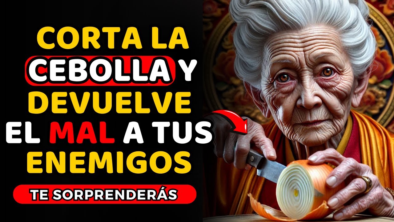 ¡TE SORPRENDERÁS! CORTA una CEBOLLA y devuelve el MAL a tus ENEMIGOS | Sabiduría BUDISTA