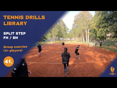GROUP DRILLS - SPLIT STEP FH+BH