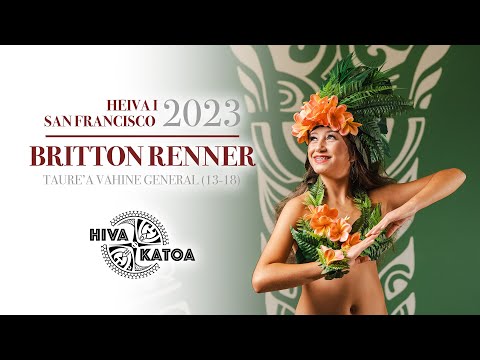 Heiva I San Francisco 2023 - Britton Renner (Hiva Katoa) TAURE'A VAHINE General (13-18)