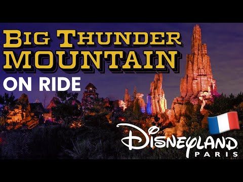 🇫🇷 Big Thunder Mountain Coaster Ride at Night | Disneyland Paris #disneylandparis #disneyrides