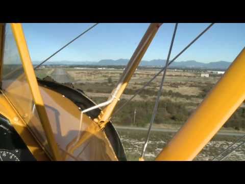 Boeing Stearman PT-17 over Boundary Bay, BC Canada film by Thierry Damilano