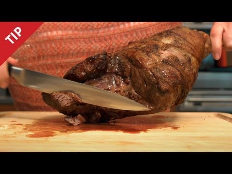 How to Carve a Leg of Lamb - CHOW Tip