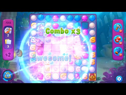 Fishdom 7213 Super Hard Level - 11 moves - NO BooSTERS