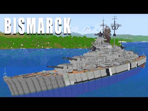 I Built the [WORKING] BISMARCK Battleship In Create Mod