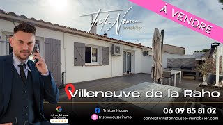 Maison 2 faces de Plain-pied - 3 chambres - Villeneuve de la Raho - Tristan Nousse immobilier