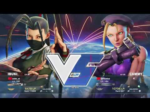 Street Fighter V QY Luo Luo (Cammy) Vs Znko Oi (Ibuki) Long Set