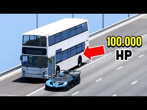 100.000 HP BUS destroys Bugatti Bolide at Special Stage Route X