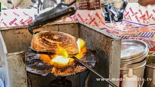 CHEESE MASALA TOAST SANDWICH MAKING | STREET FOODS