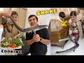 GHAR MEIN SNAKE AGEA SNAKE Ki COOKING KI MAMI NY
