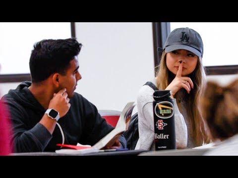 Shushing People In The Library Prank