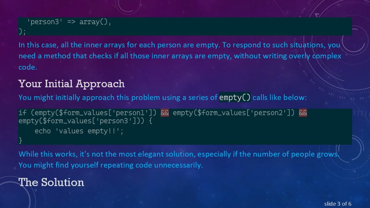 Checking if an associative array of arrays is empty in PHP