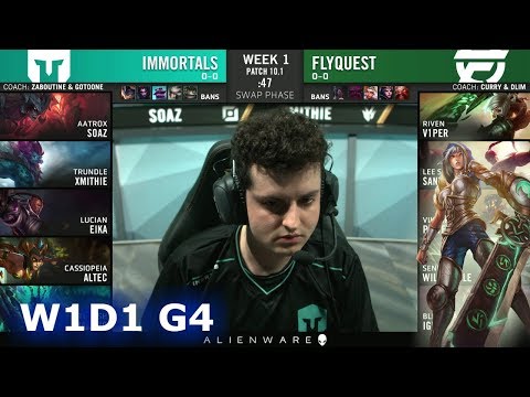 Immortals vs FlyQuest | Week 1 Day 1 S10 LCS Spring 2020 | IMT vs FLY W1D1