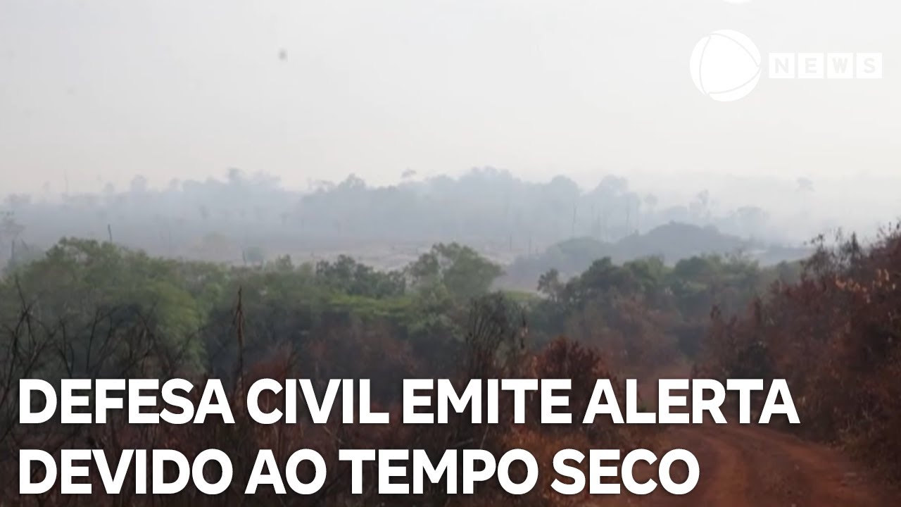 Defesa Civil emite alerta devido à onda de calor e tempo seco