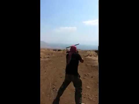 استهداف  قوات النظام بصورايخ غراد في جورين في محافظة حماة