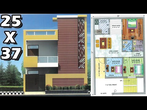 30 X 64 House Plan 2Bhk With Parking Ground First Floor 30 X 64 घर का नक्शा 1920sq ft