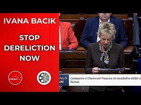 Ivana Bacik Slams Government Over 'War on Dereliction'