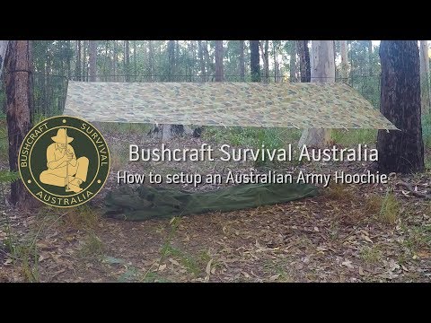 Bushcraft Survival Australia: How to setup an Aussie Army Hoochie
