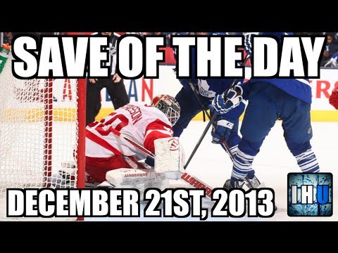 Jonas Gustavsson save vs Toronto Maple Leafs | NHL SAVE OF THE DAY (December 21st, 2013)