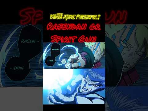 Who has the superior technique? #boruto #yuyuhakusho #popular #debate #shorts  #short  #spiritgun