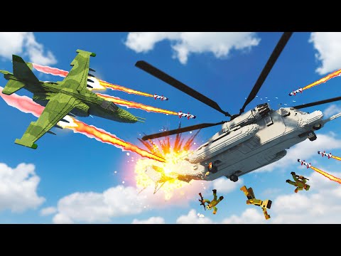 Helicopter Crashes and Shootdowns 😱 Teardown