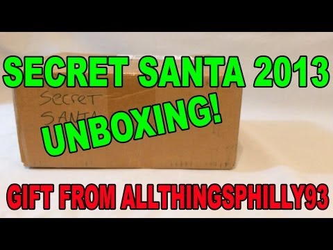 #SS2K13 Secret Santa: Amazing Gift From Allthingsphilly93!! (Live Unboxing Video)