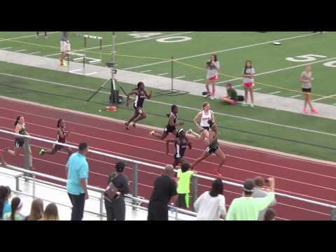 2015 District 10-5A Meet | Girls 100m Final | 12.25