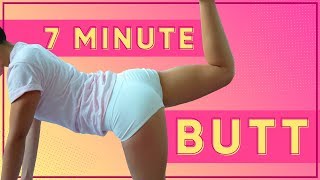 7 Minute Booty Burn | At Home No Equipment Workout