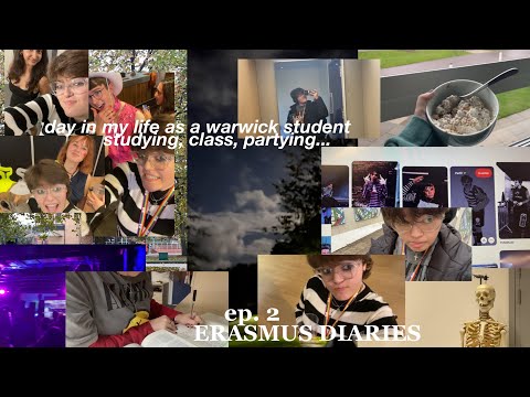 day in the life as a warwick exchage student 📖🏫🎓🇬🇧|| erasmus diaries || RA READS