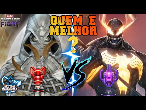 VENOM T4 (TRAJE KING BLACK) vs MOON KINGHT T4 NA ABL/BAL - MARVEL FUTURE FIGHT