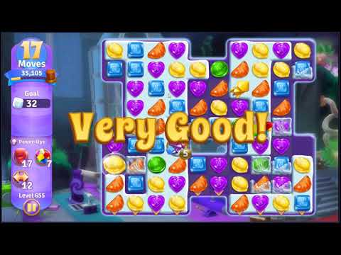 Wonka's World of Candy Level 655 - NO BOOSTERS + FULL STORY 🍫 | SKILLGAMING ✔️
