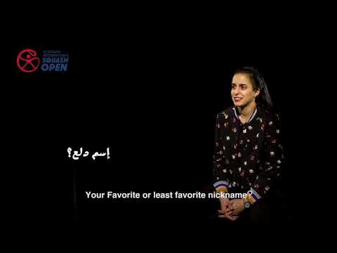 Nour El Tayeb interview for El Gouna Squash 2019 by InSocial