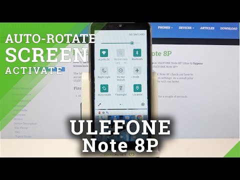 ULEFONE Note 8P and Display Settings – Turn Off Screen Rotation Option