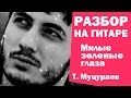 МИЛЫЕ ЗЕЛЕНЫЕ ГЛАЗА - разбор на гитаре (Тимур Муцураев) Армейская песня ...