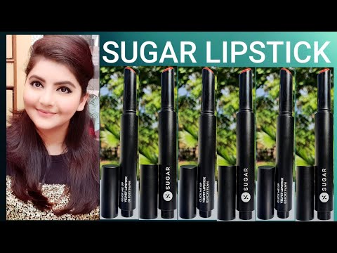 SUGAR Click Me Up Velvet Lipstick lipSwatches | RARA | sugar lipstick | Video