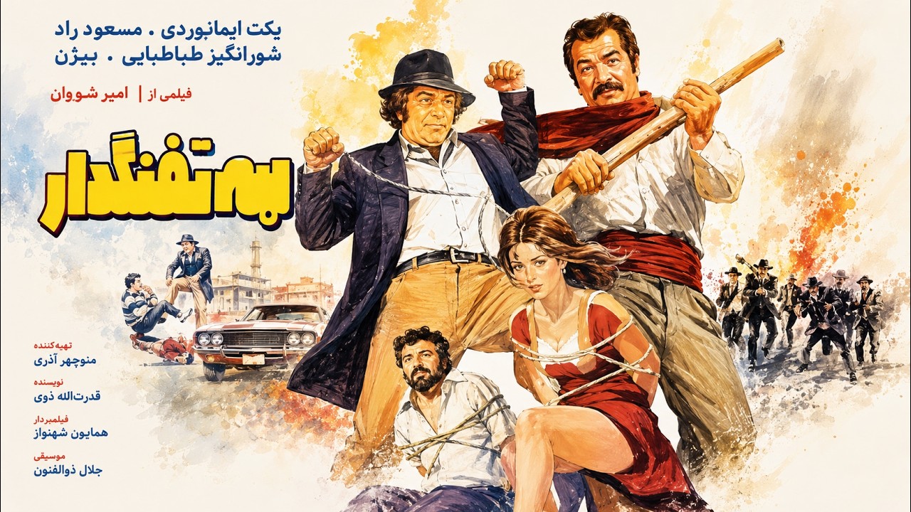 فیلم زیبای سه تفنگدار   کیفیت بالا رنگی شده