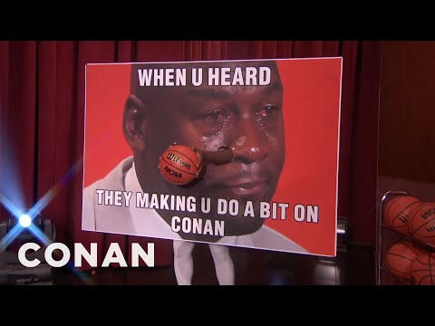 NCAA Mascots That Shouldn’t Dunk: Crying Michael Jordan Meme Edition | CONAN on TBS