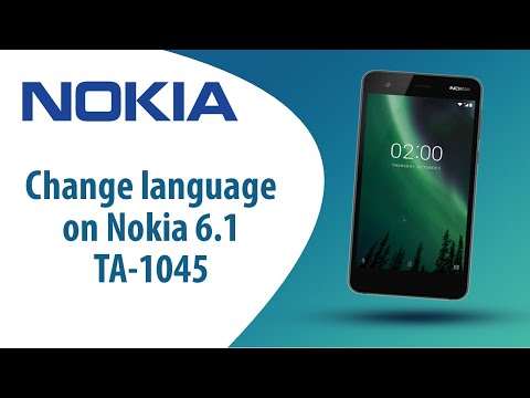 How to change language on Nokia 6.1 TA-1045?
