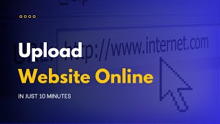 How To Upload Your Website Online | Upload Portfolio Website On Internet