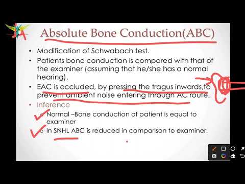Absolute Bone Conduction Test (ABC) | Tuning Fork Test | ENT