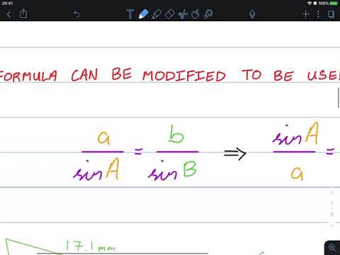 The Sine Rule (Missing Sides and Angles)