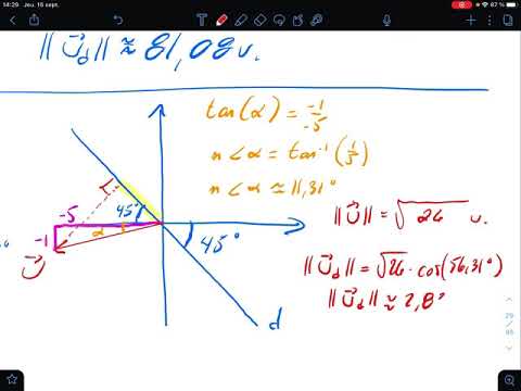Vecteurs - Les projections orthogonales