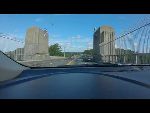 Bourne Bridge and Cape Cod Canal in MA