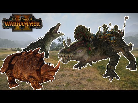 DreadSaurian VS Feral Cold Ones and Bastiladon | Total War: Warhammer 2