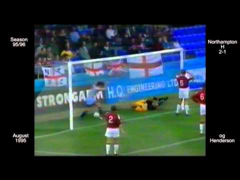1995 - 1996 Hartlepool FC 04 W Northampton - og Henderson