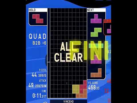 Crazy Modern Tetris game in TETR.IO cup 15