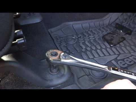 Bestop Passenger underseat lock box Jeep Wangler JKU Installation