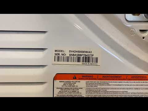 Samsung Dryer Heating Element Replacement DIY DV42H5000EW