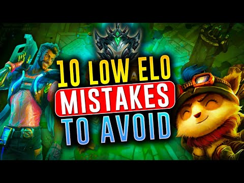 League of Legends: GAME LOSING Mistakes That EVERY Low Elo Player Makes