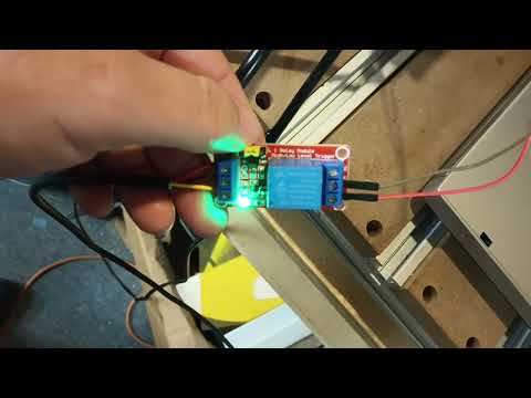 how to turn on a water cooled spindle directly from a fox alien vasto CNC machine